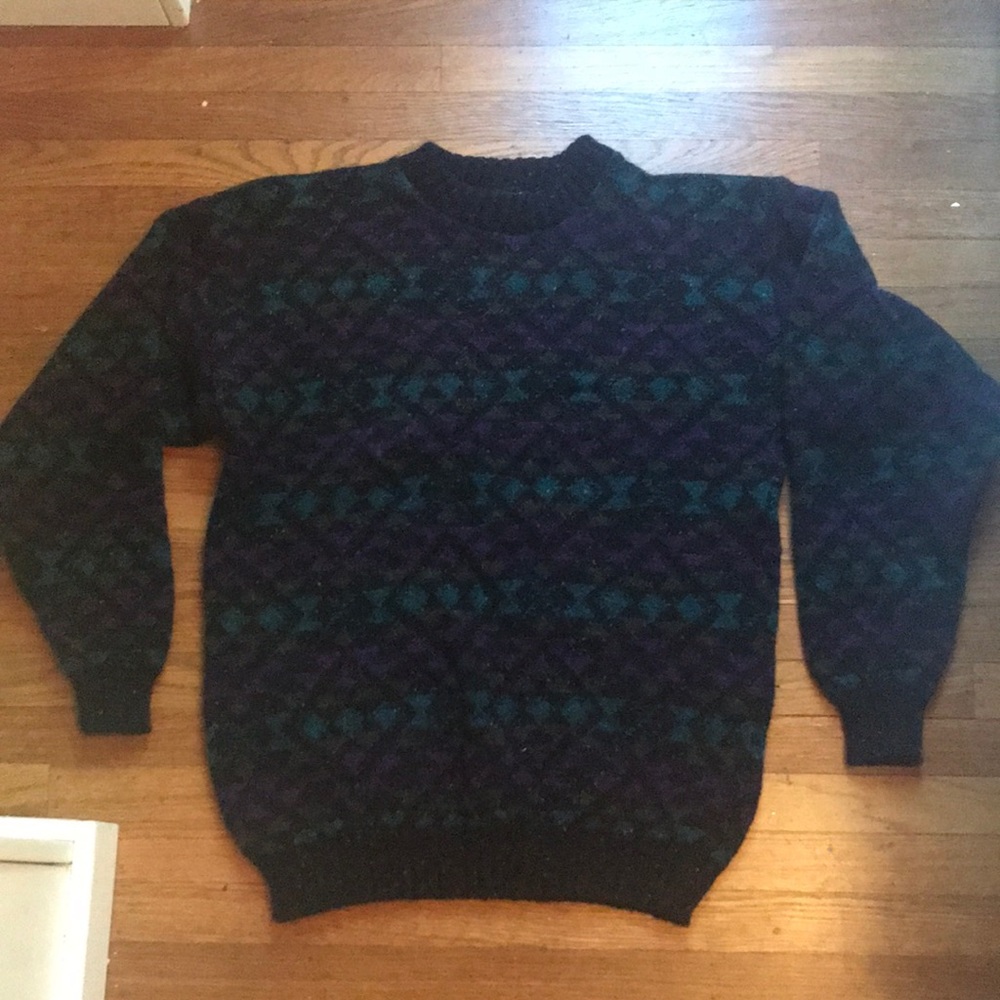 Men’s vintage graphic sweater 70s/80s